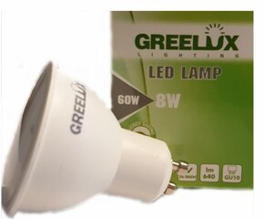 LED spuldze GU10 8W 220-240V Greelux cena un informācija | Spuldzes | 220.lv