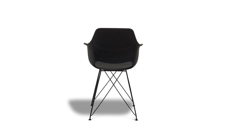 2-u krēslu komplekts FurnHouse Elvis, pelēks cena un informācija | Virtuves un ēdamistabas krēsli | 220.lv