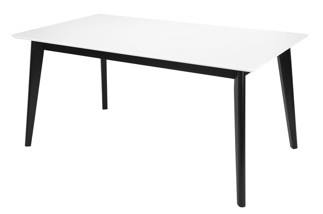 белый стол с черными ножками раздвижной