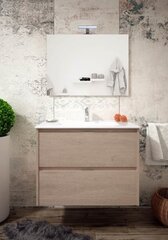 Vannas istabas mēbeļu komplekts Teka Inca Combo 2S, 80 cm, ozola krāsas cena un informācija | Vannas istabas mēbeļu komplekti | 220.lv