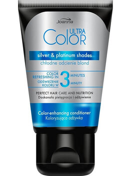 Krāsojošais kondicionieris matiem Joanna Ultra Color 100 g, silver&platinum cena un informācija | Matu kondicionieri, balzāmi | 220.lv