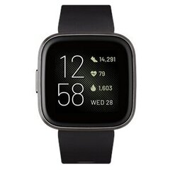 Fitbit Versa 2 (NFC), Black/Carbon Aluminium cena un informācija | Viedpulksteņi (smartwatch) | 220.lv