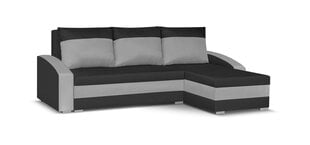 Universāls mīkstais Bellezza King stūris, melns / pelēks cena un informācija | Stūra dīvāni | 220.lv