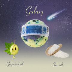 Jūras sāls bumba vannai „GALAXY” Saules Fabrika, 145 g cena un informācija | Dušas želejas, eļļas | 220.lv