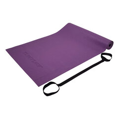 Коврик для йоги Tunturi PVC 182x61x0.4 cm, фиолетовый цена и информация | Коврики для йоги, фитнеса | 220.lv