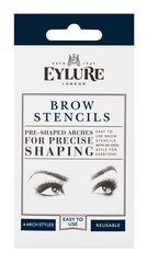 Трафареты для бровей Eylure Brow Stencils 4 шт. цена и информация | Кисти для макияжа, спонжи | 220.lv