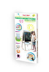 Divpusējs magnētiskais zīmēšanas dēlis ar papīra rulli 3toysm, MPF kaste cena un informācija | Attīstošās rotaļlietas | 220.lv