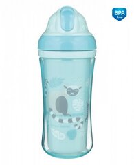 Canpol Babies sporta krūze ar silikona salmiņu Lemur 260ml, 74/051 cena un informācija | Bērnu pudelītes un to aksesuāri | 220.lv