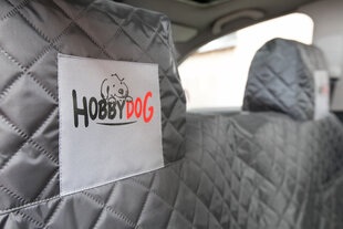 Hobbydog automašīnas sēdekļu pārvalks ar malām, pelēks, 190x140 cm cena un informācija | Ceļojumu piederumi | 220.lv