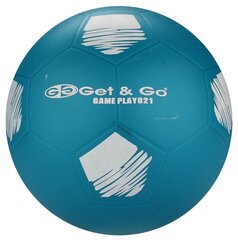 Futbola bumba Get & Go 16SY, 5. izmērs, zila/balta cena un informācija | Futbola bumbas | 220.lv