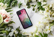iKins SmartPhone case iPhone 11 Pro Max water flower black atsauksme