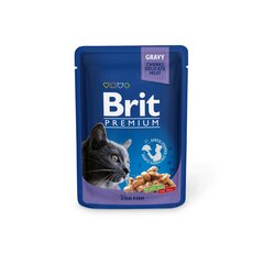 Brit Premium konservi kaķiem maisiņā Cod Fish 100g x 24gab. cena un informācija | Konservi kaķiem | 220.lv