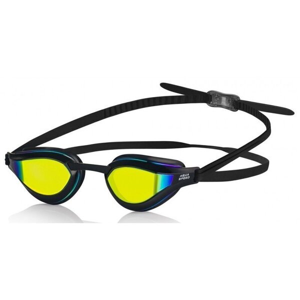 Peldēšanas brilles AQUA-SPEED RAPID MIRROR, melnas dzeltenas cena un informācija | Peldēšanas brilles | 220.lv