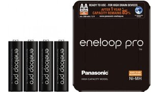 Panasonic Eneloop uzlādējamās baterijas Pro AA 2500 4SP cena un informācija | Baterijas | 220.lv