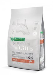Nature's Protection Superior Care White dogs Grain Free Salmon Adult Small and Mini Breeds barība pieaugušiem mazu un ļoti mazu šķirņu suņiem, 1.5 kg cena un informācija | Sausā barība suņiem | 220.lv