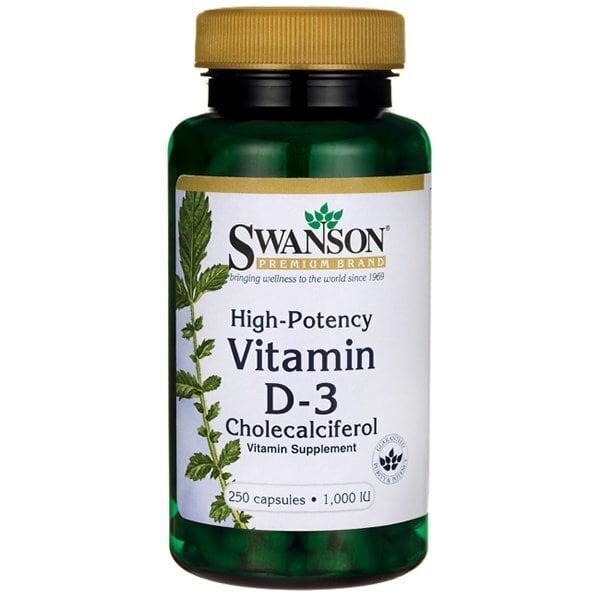 Uztura bagātinātājs Swanson Vitamīns D3 1000SV, 250 kapsulas cena