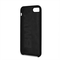Etui hardcase BMW BMHCI8SILBK iPhone 7/8 black Silicone (Black) cena un informācija | Telefonu vāciņi, maciņi | 220.lv