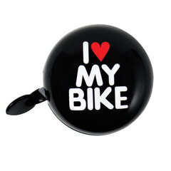 Velosipēda zvaniņš Dresco I Love my Bike 60 mm cena un informācija | Velosipēdu zvaniņi, signāli | 220.lv