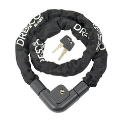 Velosipēda slēdzene-ķēde Dresco 7x1200 mm cena un informācija | Velo slēdzenes | 220.lv