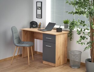 Письменный стол Halmar Elmo, коричневый/серый цена и информация | Компьютерные, письменные столы | 220.lv