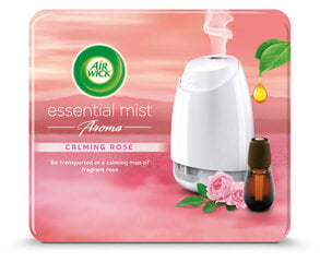 Automātisks gaisa atsvaidzinātājs Air Wick Essential Mist ar nomierinošu rožu aromāta pildvielu cena un informācija | Mājas aromāti | 220.lv