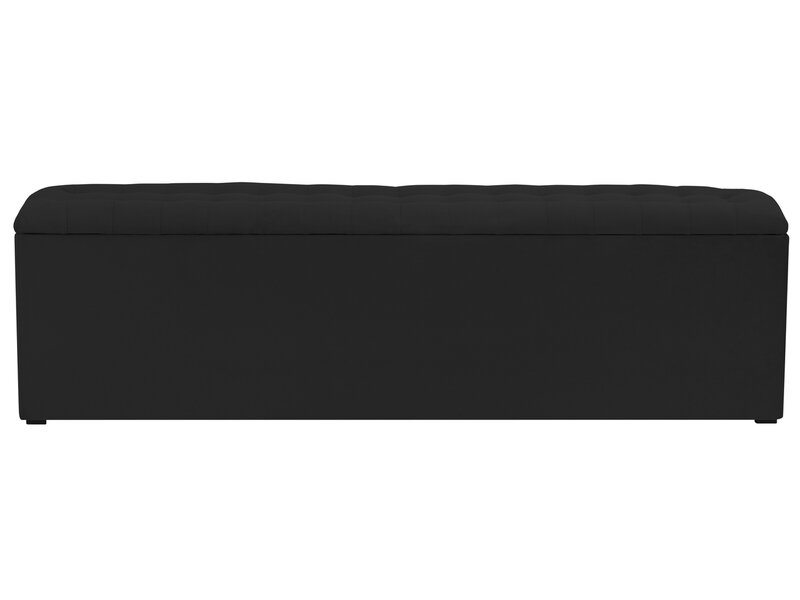 Pufs ar uzglabāšanas nodalījumu Windsor and Co Nova 180, melns internetā