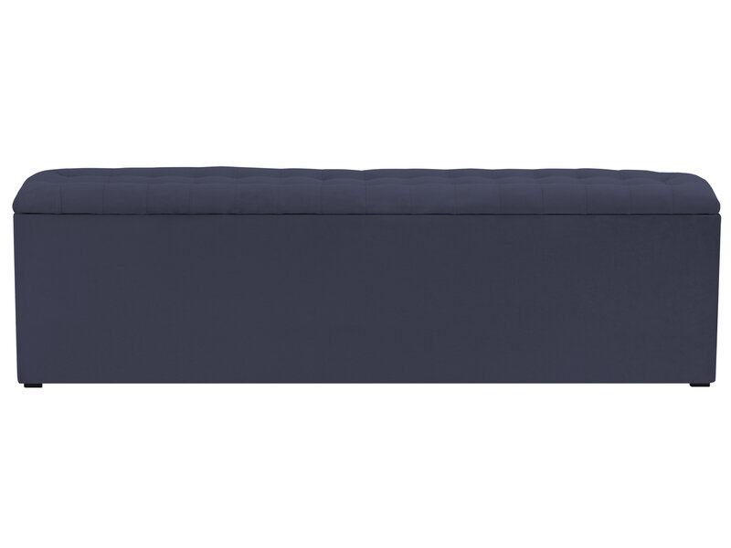 Pufs ar uzglabāšanas nodalījumu Windsor and Co Nova 150, tumši zils internetā