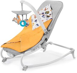 Bērnu gultiņa-šūpoles 3 in 1 Kinderkraft Felio, forest yellow cena un informācija | Bērnu šūpuļkrēsliņi | 220.lv
