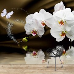 Foto tapetes - Orhidejas malks cena un informācija | Fototapetes | 220.lv