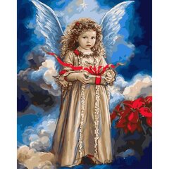 Gleznošanas komplekts - Debesu eņģelis, 40x50 cena un informācija | Gleznas pēc numuriem | 220.lv