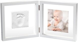 Dubults rāmis ar māla komplektu Baby Art Baby Style cena un informācija | Mazuļa nospiedumi | 220.lv