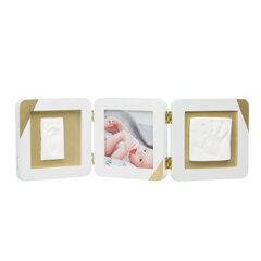 Trīskāršā rāmja ar mālu komplekts Baby Art Double cena un informācija | Mazuļa nospiedumi | 220.lv