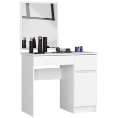 Kosmētikas galdiņš NORE P-2/SL ar spoguli 500x600 mm, baltas krāsas cena un informācija | Kosmētikas galdiņi | 220.lv