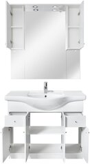 Vannas istabas mēbeļu komplekts Defra San Diego D106, balts cena un informācija | Vannas istabas mēbeļu komplekti | 220.lv