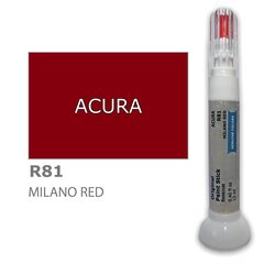 Krāsu korektors skrāpējumu korekcijai ACURA R81 - MILANO RED 12 ml cena un informācija | Auto krāsas | 220.lv