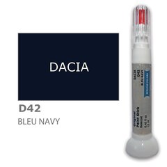 Krāsu korektors skrāpējumu korekcijai DACIA D42 - BLEU NAVY 12 ml cena un informācija | Auto krāsas | 220.lv