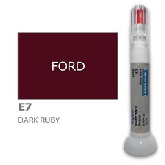 Krāsu korektors skrāpējumu korekcijai FORD E7 - DARK RUBY 12 ml cena un informācija | Auto krāsas | 220.lv