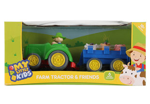 Traktors My Little Kids ar piekabi cena un informācija | Rotaļlietas zīdaiņiem | 220.lv