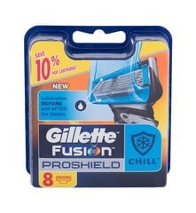 Skuvekļa galviņas Gillette Fusion Proshield Chill, 8 gab. cena un informācija | Skūšanās piederumi, kosmētika | 220.lv