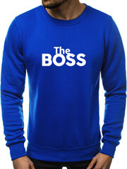 Zils vīriešu džemperis &quot;The boss&quot; cena un informācija | Vīriešu jakas | 220.lv