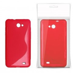 KLT Back Case S-Line LG Swift L5 E610 gumijas/plastikāta telefona apvalks Sarkans cena un informācija | Telefonu vāciņi, maciņi | 220.lv