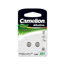 Camelion elementi Alkaline Button Celles 1.5V, LR626/AG4/LR66/377, 2 gab. cena un informācija | Baterijas | 220.lv