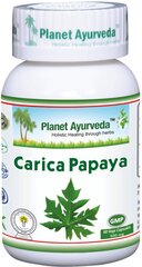 Trombocīti, asins slimības, Carica Papaya, Planet Ayurveda™, 60 kapsulas, BIO cena un informācija | Vitamīni, preparāti, uztura bagātinātāji labsajūtai | 220.lv