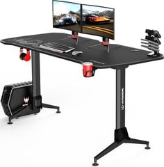Spēļu galds Ultradesk Grand White, melns/balts cena un informācija | Datorgaldi, rakstāmgaldi, biroja galdi | 220.lv