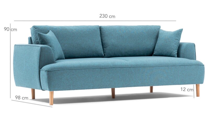 Dīvāns Artie Felix, zils cena