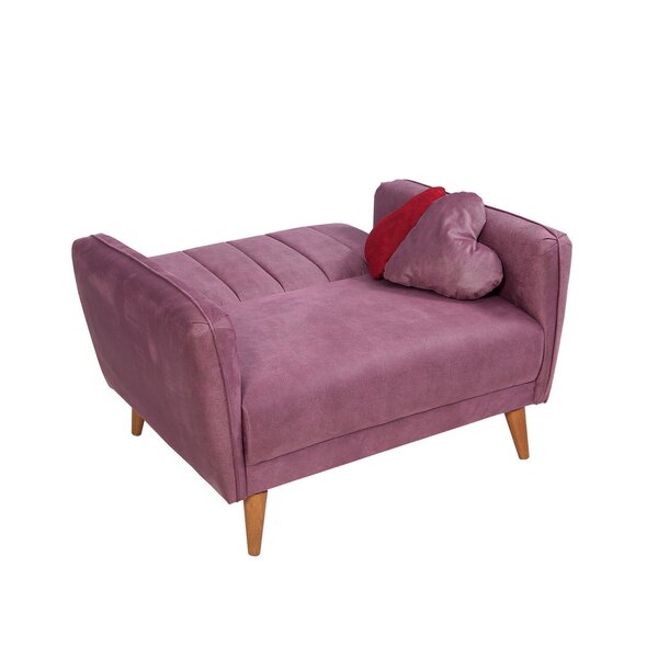 Dīvāns Artie Aqua Loveseat, violets internetā