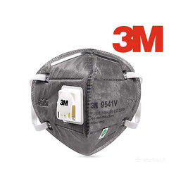 Respirators 3M 9541V FFP2 ar oglekļa filtru, 5 gab cena un informācija | Galvas aizsargi | 220.lv