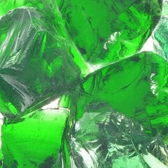 Stikla akmeņi, zaļi, 25 kg cena un informācija | Mulča, dekoratīvie apmetumi | 220.lv