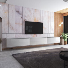 TV galdiņš Sesley Skylara, 300 cm, balts cena un informācija | TV galdiņi | 220.lv