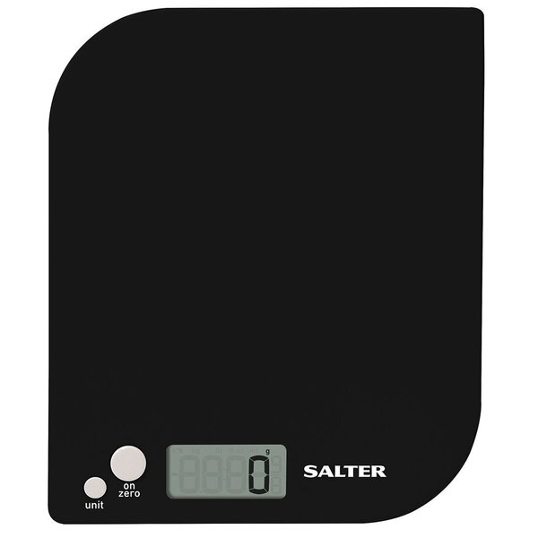 Salter 1177 BKWHDR Leaf Electronic Digital Kitchen Scale - Black cena